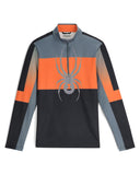 Mens Podium Half Zip T-Neck - Flash Orange