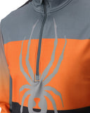 Mens Podium Half Zip T-Neck - Flash Orange