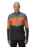 Mens Podium Half Zip T-Neck - Flash Orange