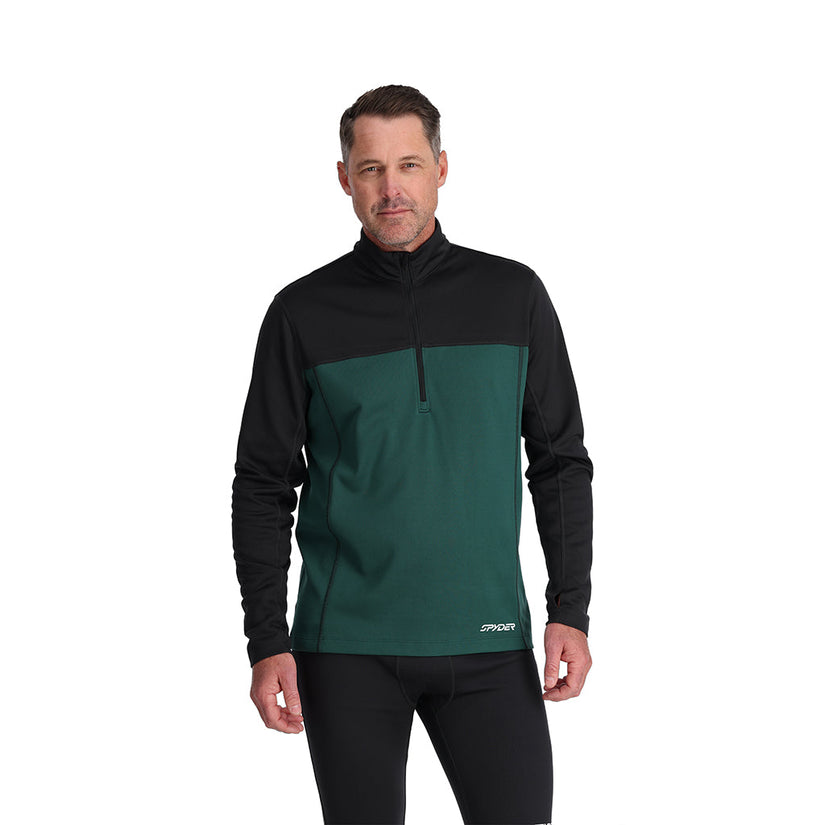 Mens Stretch Charger 1/2 Zip - Cypress Green