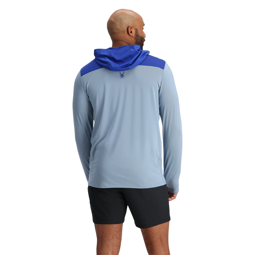 Mens Arc Tech Hoodie - Blue Fog