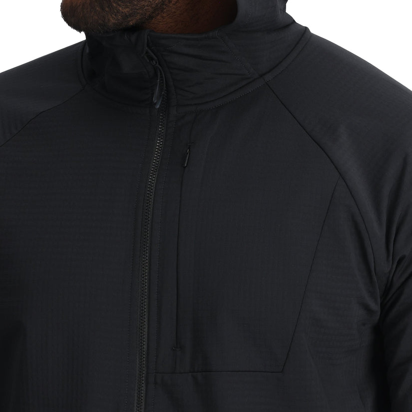 Mens Gridweb Hoodie - Black