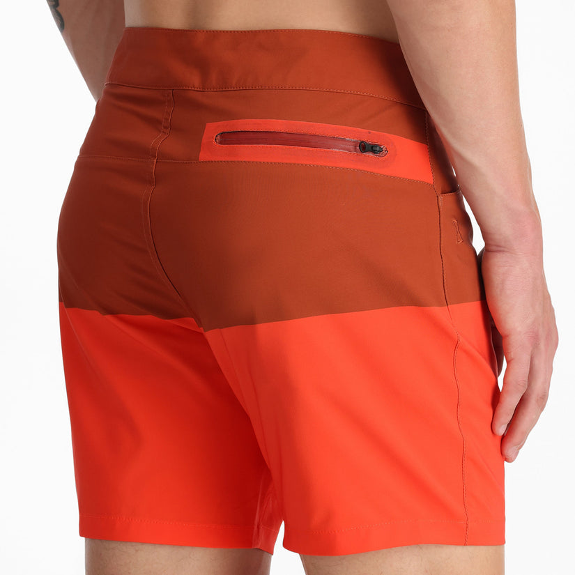 Mens Nolan Hybrid Short - Twisted Orange