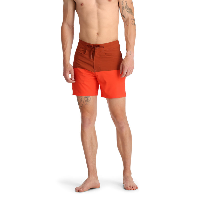 Mens Nolan Hybrid Short - Twisted Orange