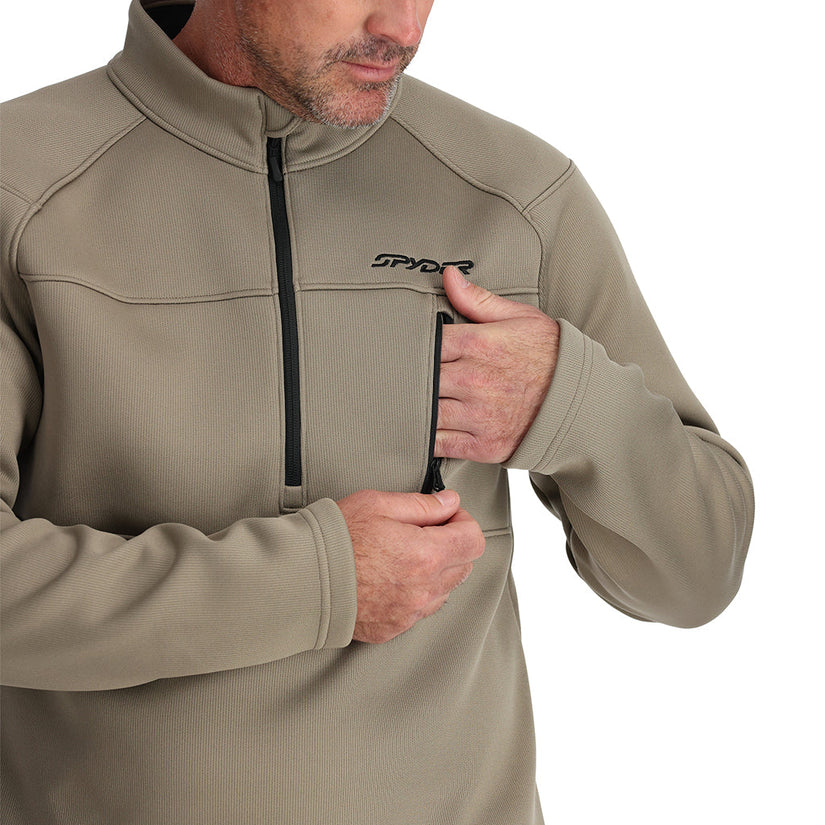 Mens Encore Half Zip - Desert Taupe