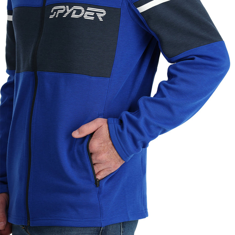Mens Speed Fleece Full Zip - Electric Blue – Spyder Canada
