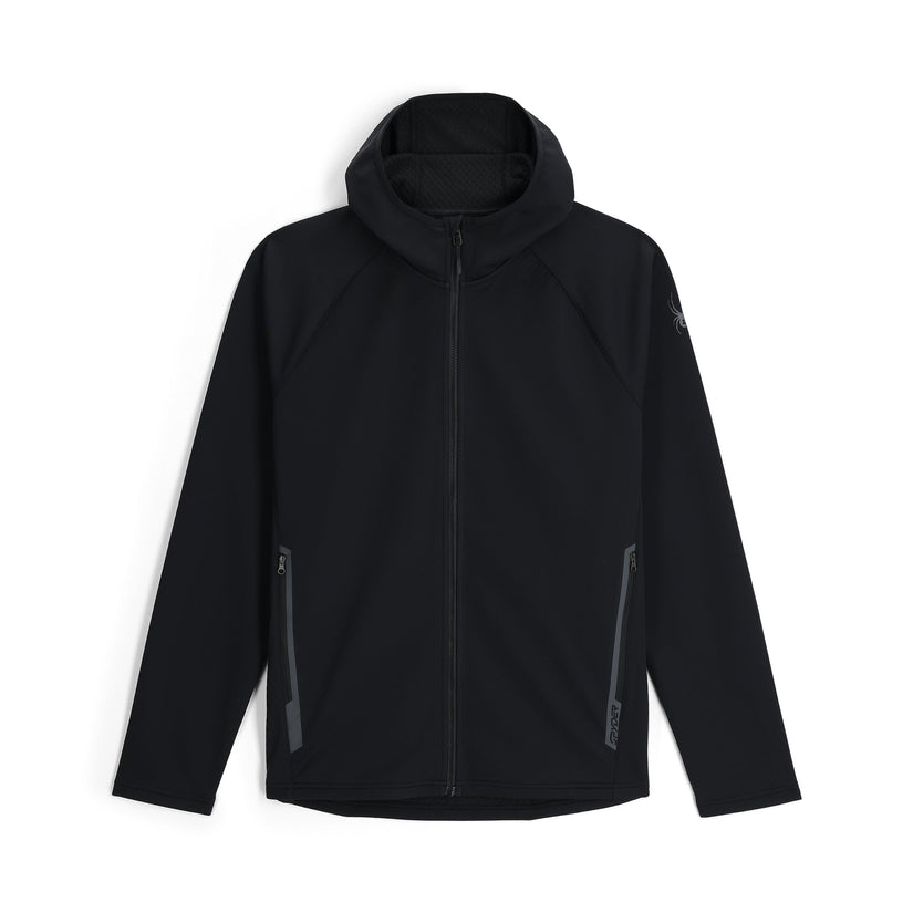 Mens Gridweb Hoodie - Black