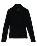 Womens Society Shimmer Bug Zip T-Neck - Society Black