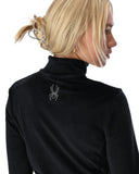 Womens Society Shimmer Bug Zip T-Neck - Society Black