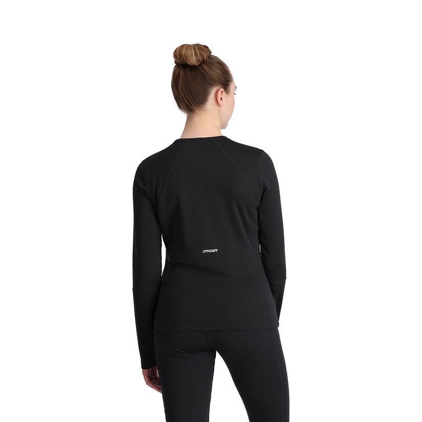 Womens Stretch Charger Crew - Black