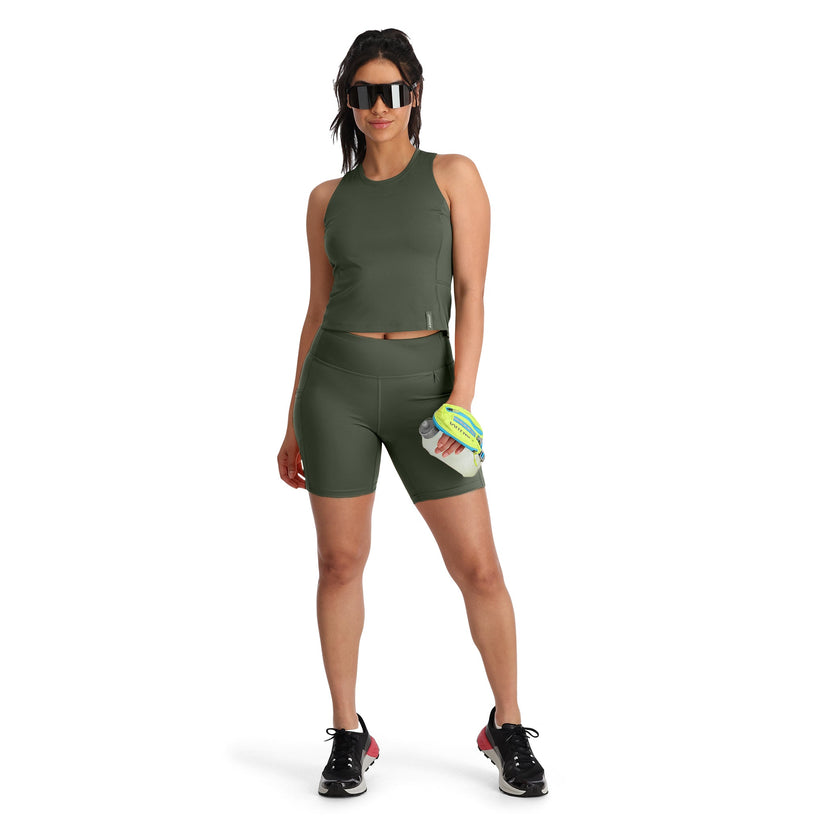 Womens Follow Me Trek Tank - Thyme Green