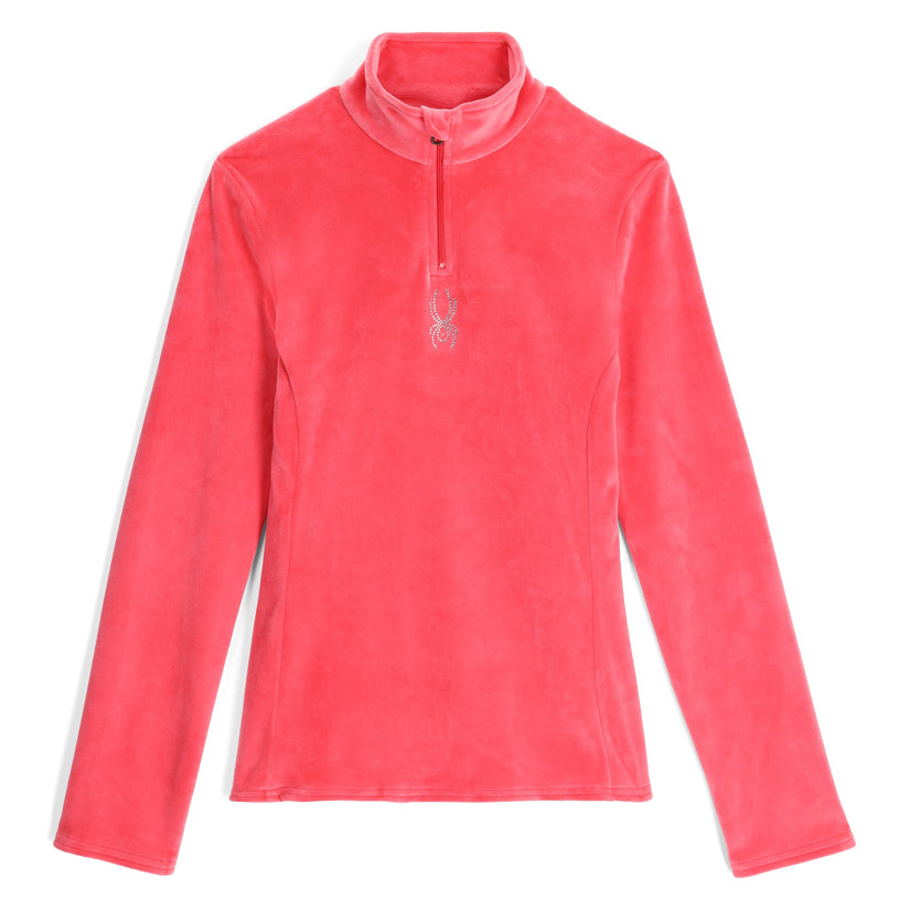 Womens Shimmer Bug Half Zip - Prism Pink