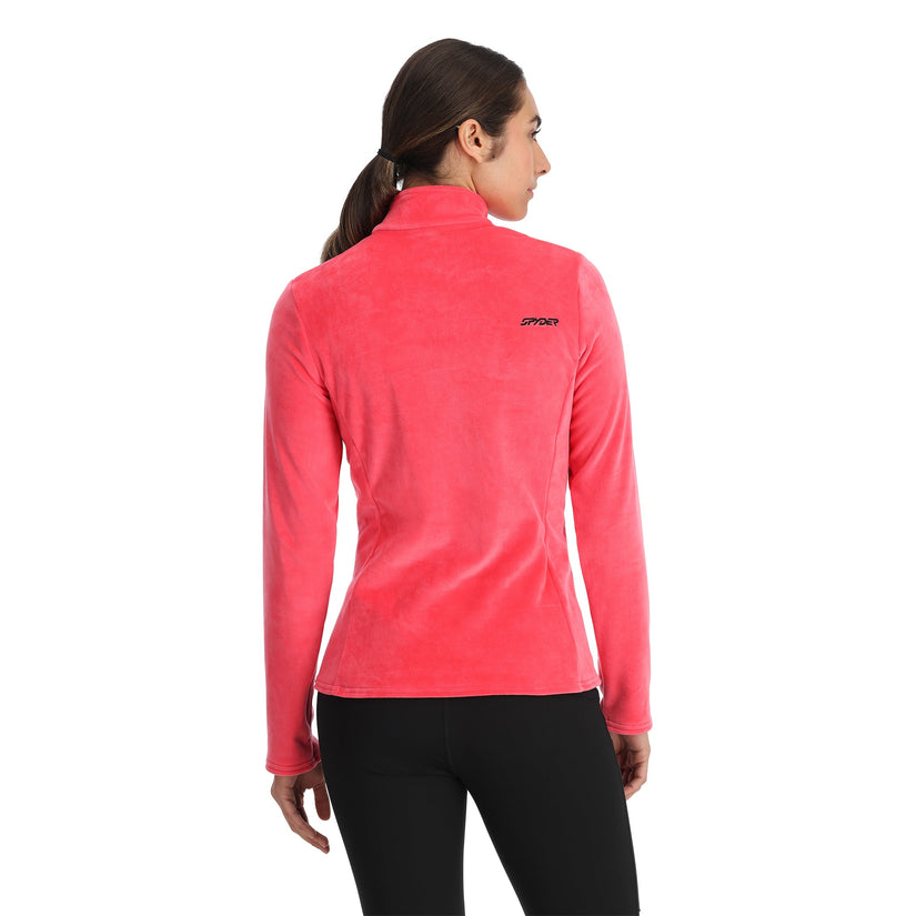 Womens Shimmer Bug Half Zip - Prism Pink