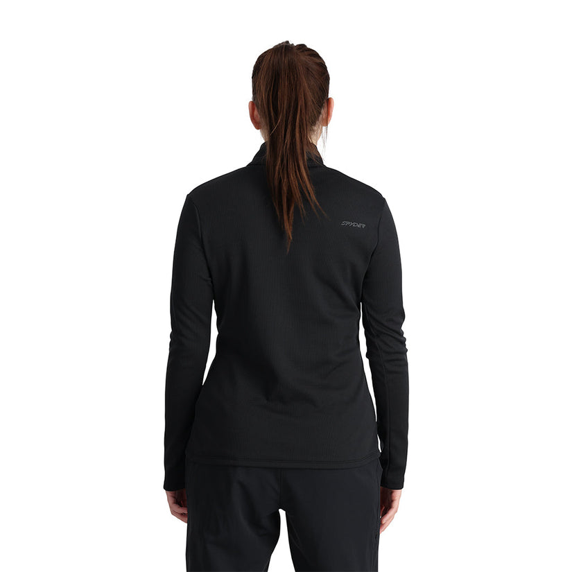 Womens Tempting Half Zip - Black