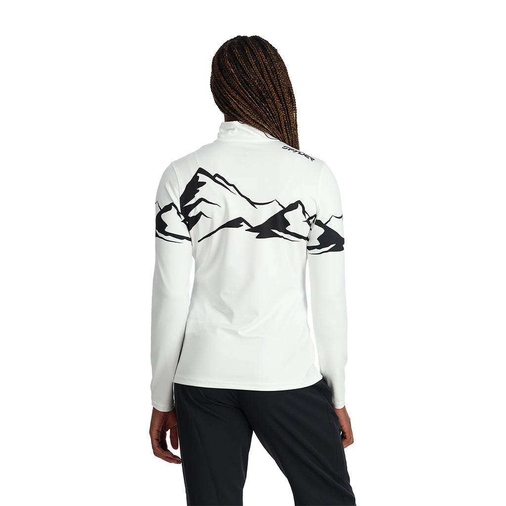 Womens Figure 8 Half Zip - White – Spyder