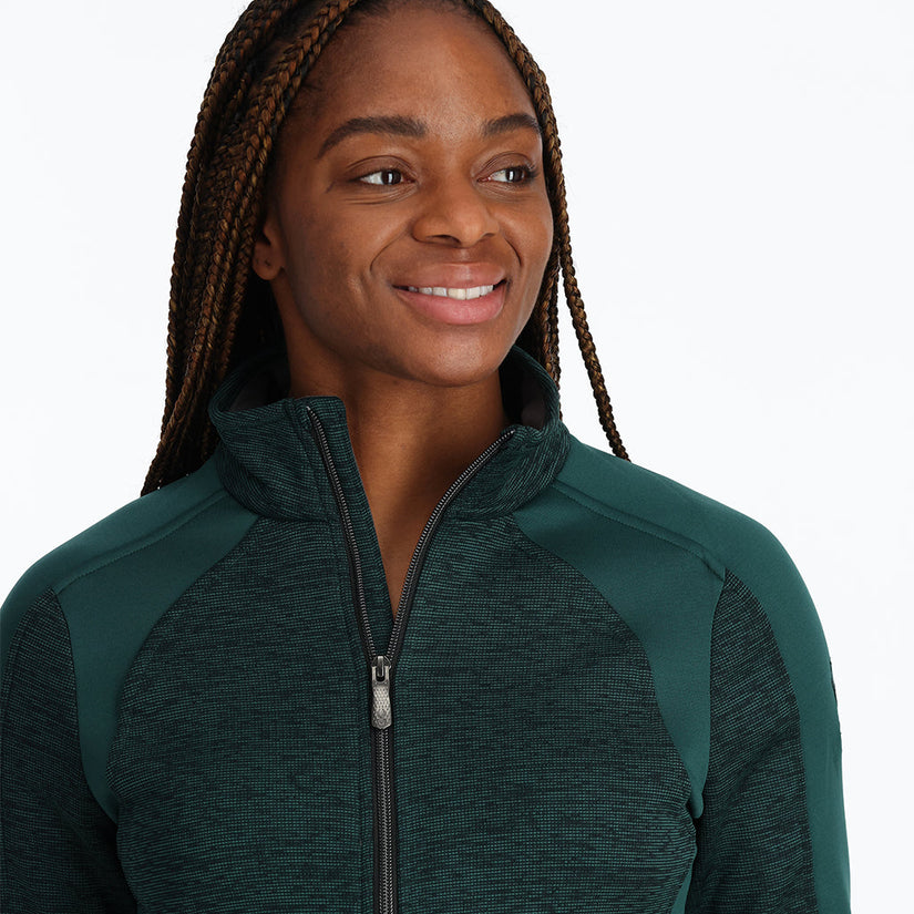 Womens Encore Full Zip - Cypress Green