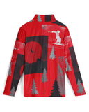 Boys Jacobs Half Zip T-Neck - Spyder Red