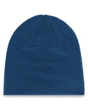 Blue beanie on a white background
