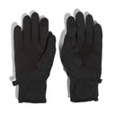 Pair of black gloves on a white background
