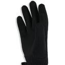 Black gloves on a white background