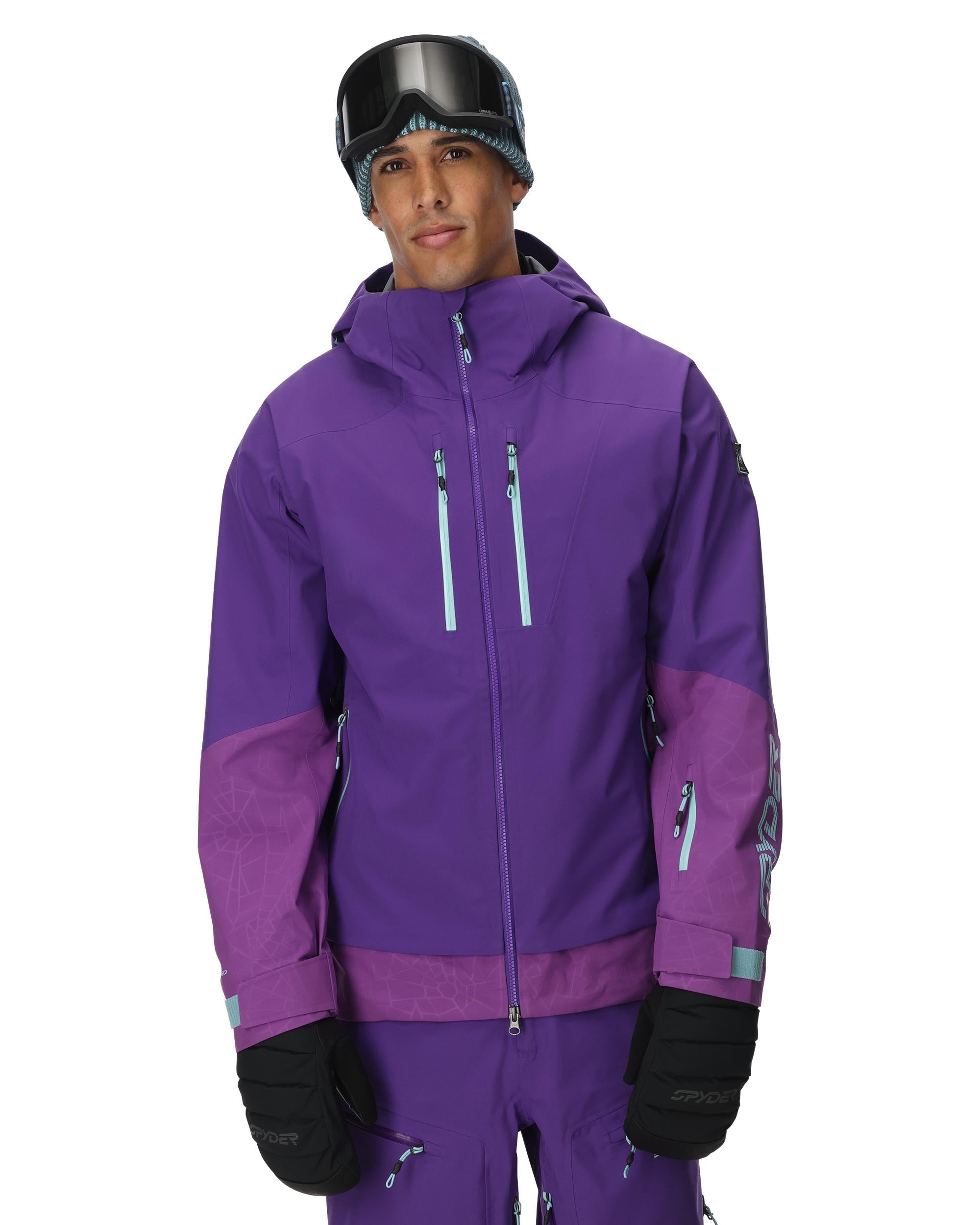Mens Sanction Jacket - Deep Purple – Spyder Canada
