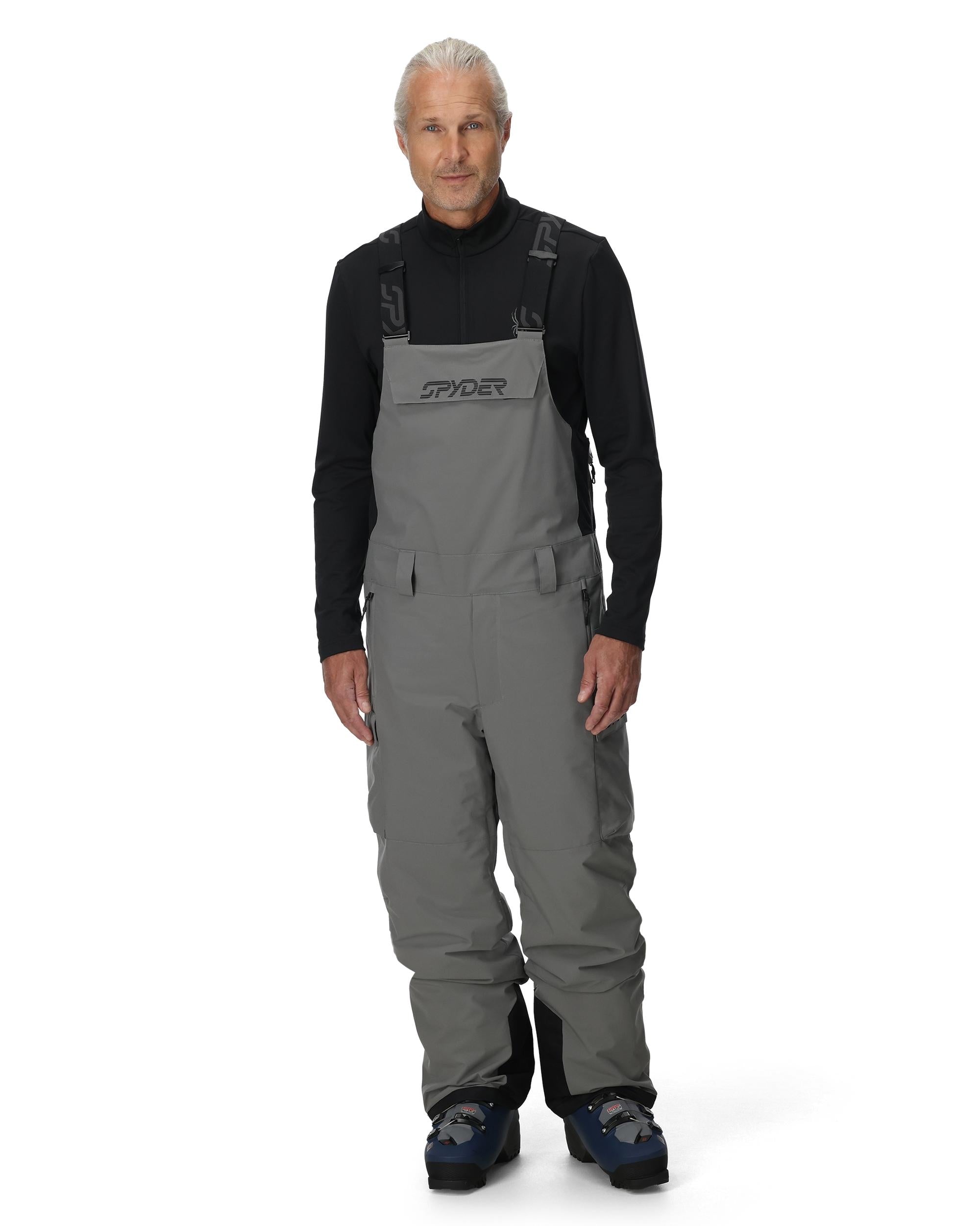 spider スキーウエア　ビブ　デッドストック Mens Lift Bib - Storm – Spyder Canada