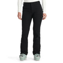 Black pants worn by a person on a white background