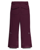 Maroon pants with a brand logo on a white background
