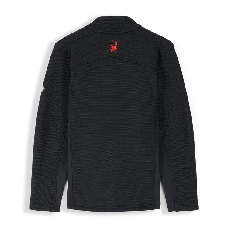 GMC Spyder Black and Red Qtr Zip Fleece Jacket