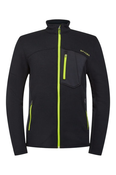 Mens Bandit Full Zip - Black Sharp Lime (2020)