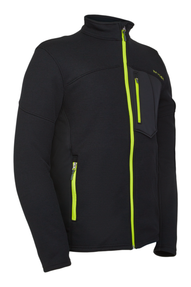 Mens Bandit Full Zip - Black Sharp Lime (2020)