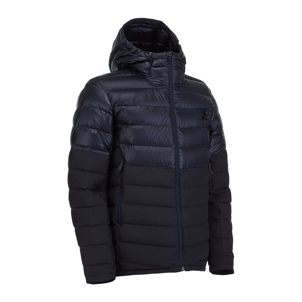 Timeless Hooded Down Jacket - Black - Mens | Spyder