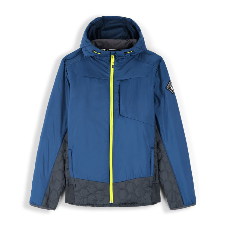 Leader Graphene Hooded Insulated Ski Jacket - Abyss Citron (Blue