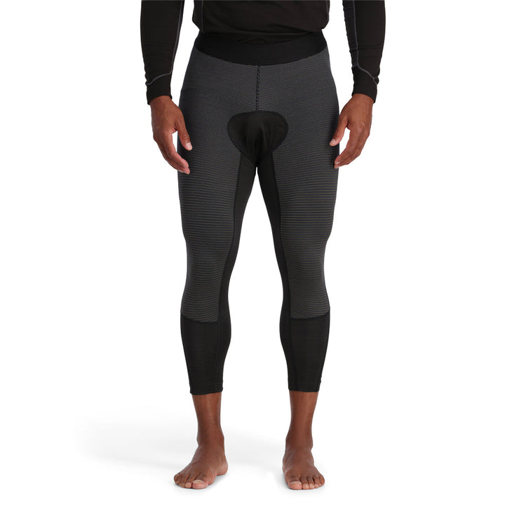 Cut Resistant Alpine Ski Base Layer Pants - Black - Mens
