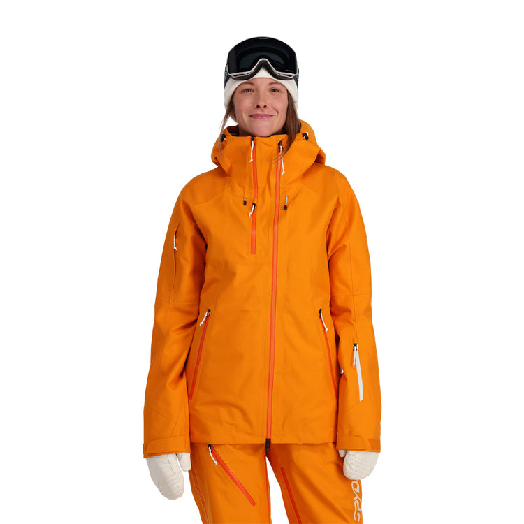Solitaire Shell Ski Jacket - Desert Sun (Orange) - Womens